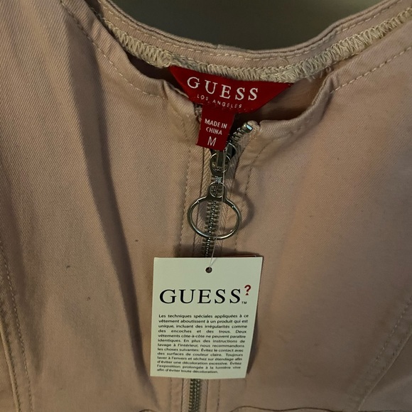 Guess: Pink Zip Up Dress - Picture 3 of 8